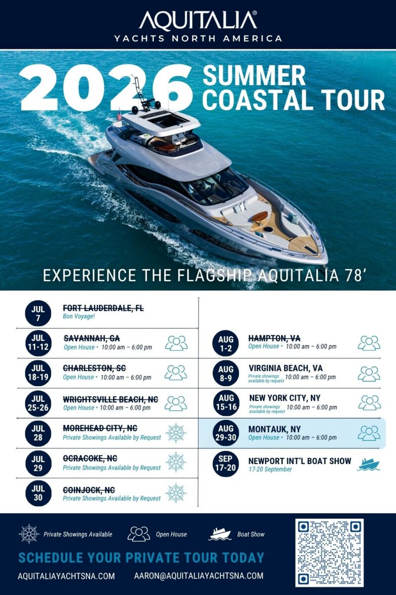 yacht summer coastal schedule